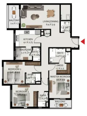 3 Bedroom